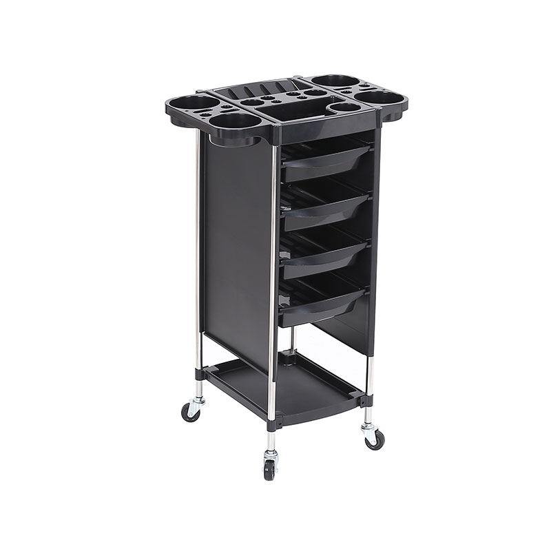 HZ2029Z Rak troli salon rambut bergulir dengan meja kerja