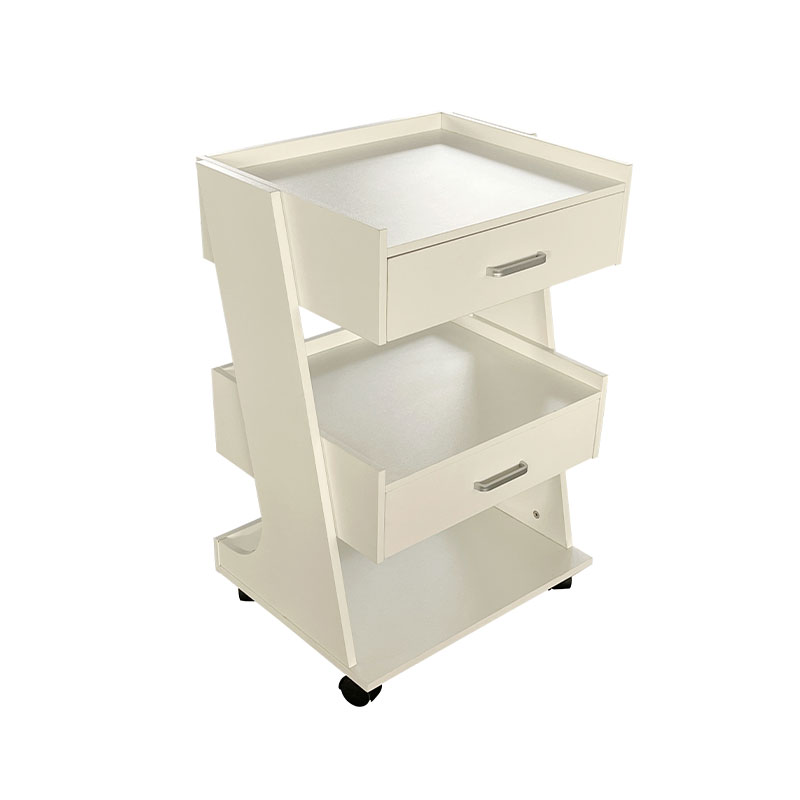 HZ2082BK / HZ2082 Salon troli troli dengan roda rolling cart stasiun tukang cukur dengan laci