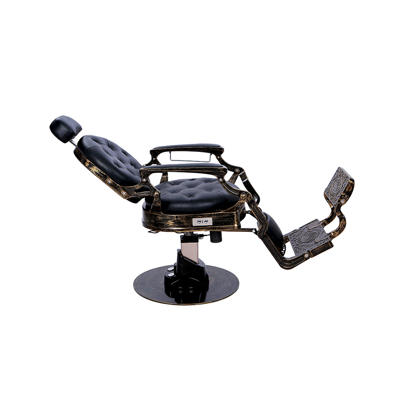 HZ8799DD Kursi tukang cukur berlapis emas bergaya antik