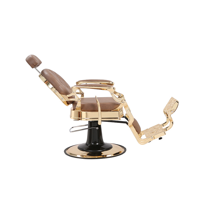 HZ8799B-K / HZ8799B-R / HZ8799G-R / HZ8799H-Z Kursi tukang cukur warna hitam dengan bingkai emas