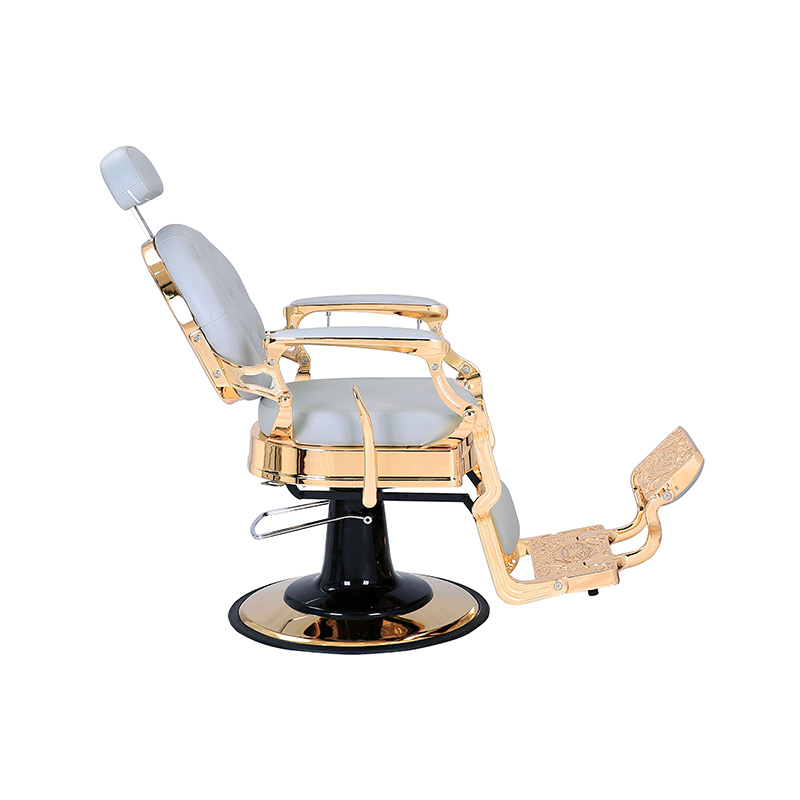 HZ8799B-K / HZ8799B-R / HZ8799G-R / HZ8799H-Z Kursi tukang cukur warna hitam dengan bingkai emas