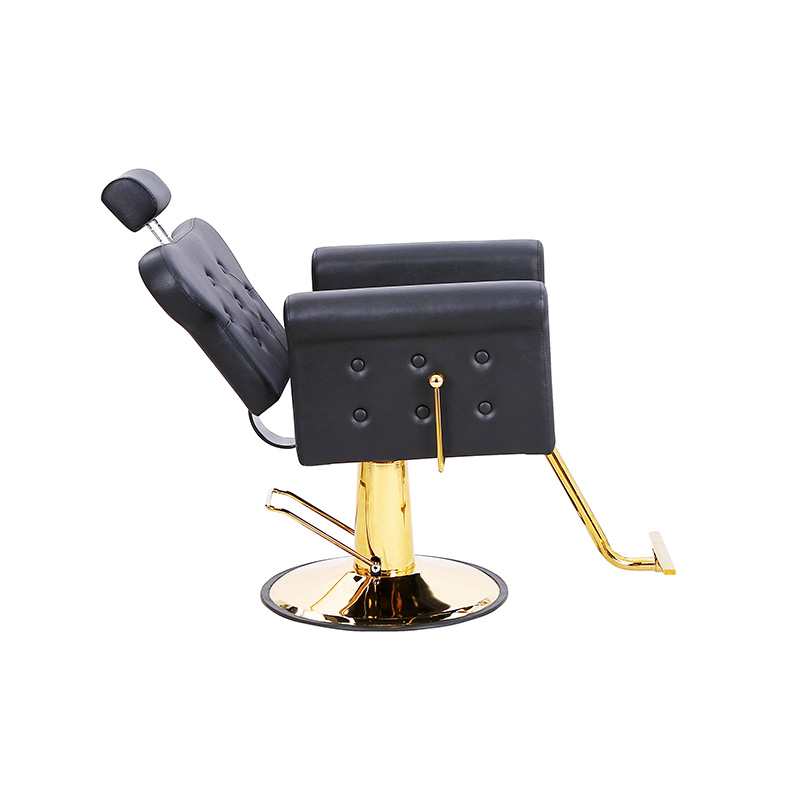 HZ88131B-GD / HZ88131B-GY / HZ88131B-LZ Kursi salon serbaguna dengan sandaran & kancing berumbai, kursi penata gaya