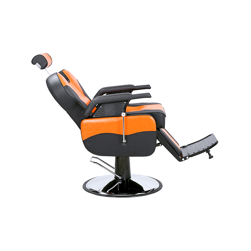HZ8700BG Kursi hidrolik salon rambut oranye & hitam
