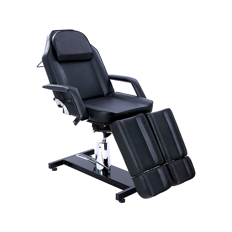 HZ006FT / HZ006B Meja tato profesional yang dapat disesuaikan, pijakan kaki terpisah, tempat tidur kecantikan