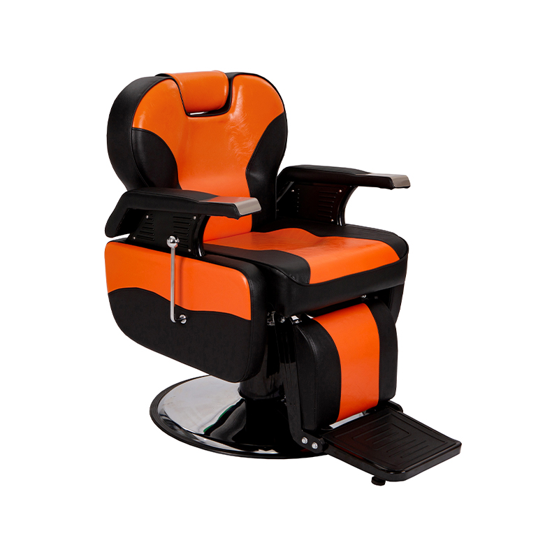 HZ8702D Hitam klasik kursi tukang cukur berbaring kursi penata salon rambut