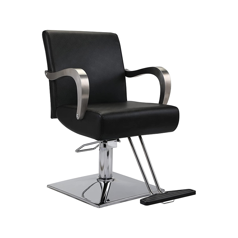 HZ8810C Kursi salon rambut modern berwarna hitam