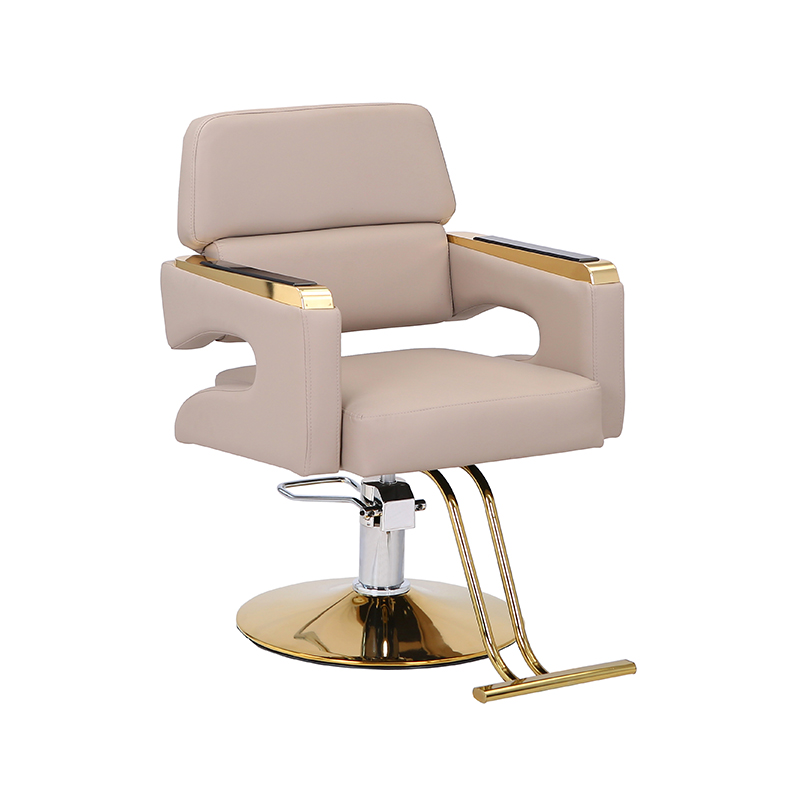 HZ88202/HZ88202BK Kursi rambut penata hidrolik hitam/abu-abu