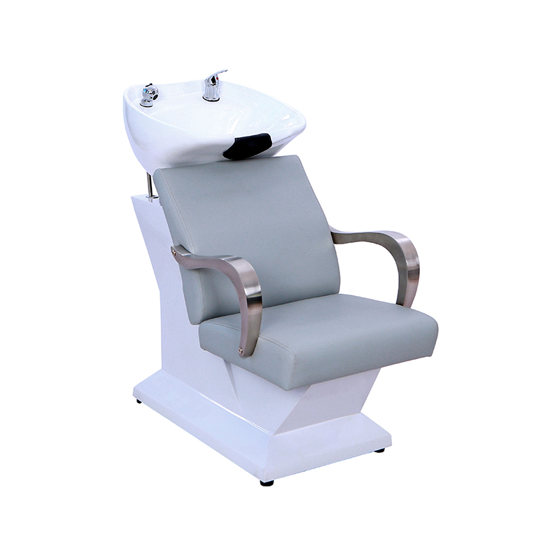 HZ9096 Stasiun sampo unit backwash wastafel cuci rambut biru kabut